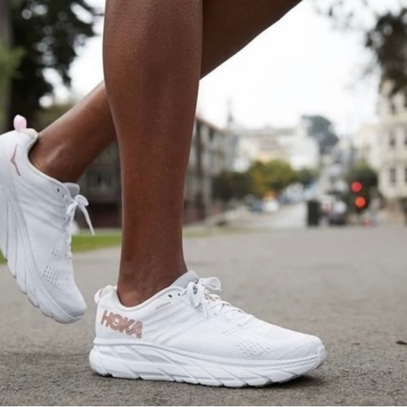 Hoka One One | Shoes | Hoka One One Clifton 6 White Rose Gold | Poshmark